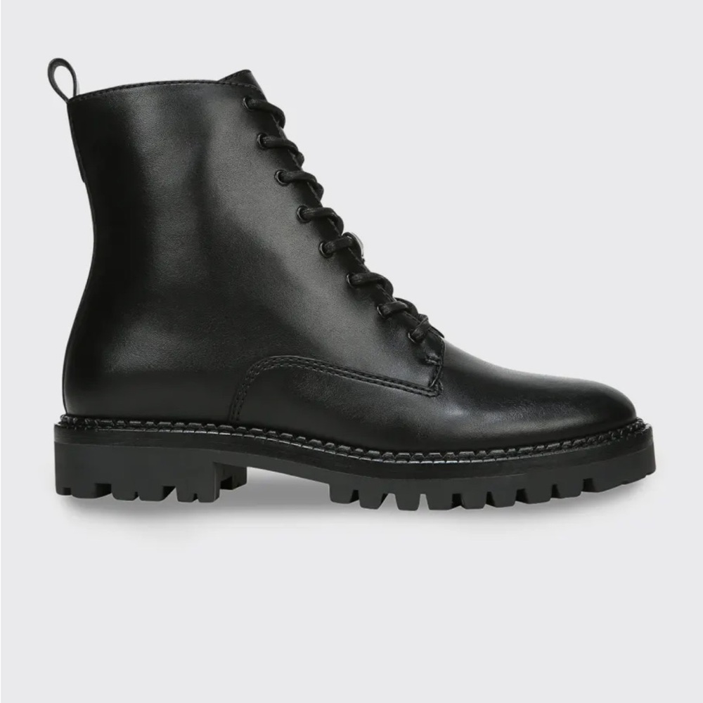 Vince Black Combat Boots